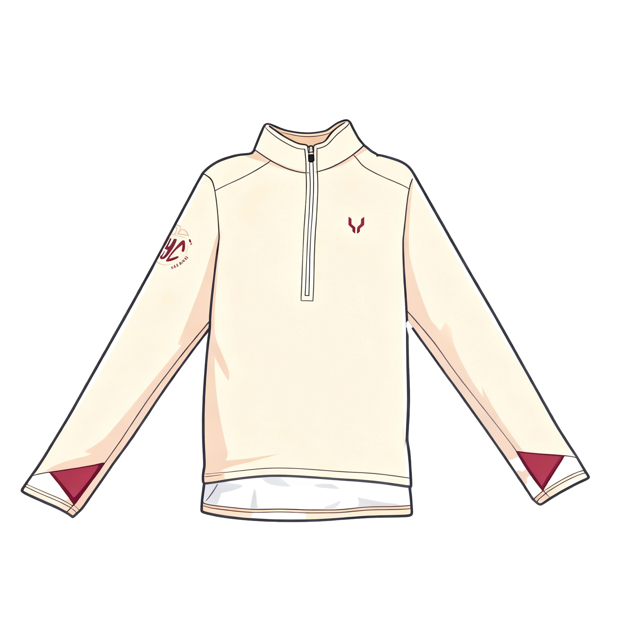 Quart Zip Homme Antique White NYC