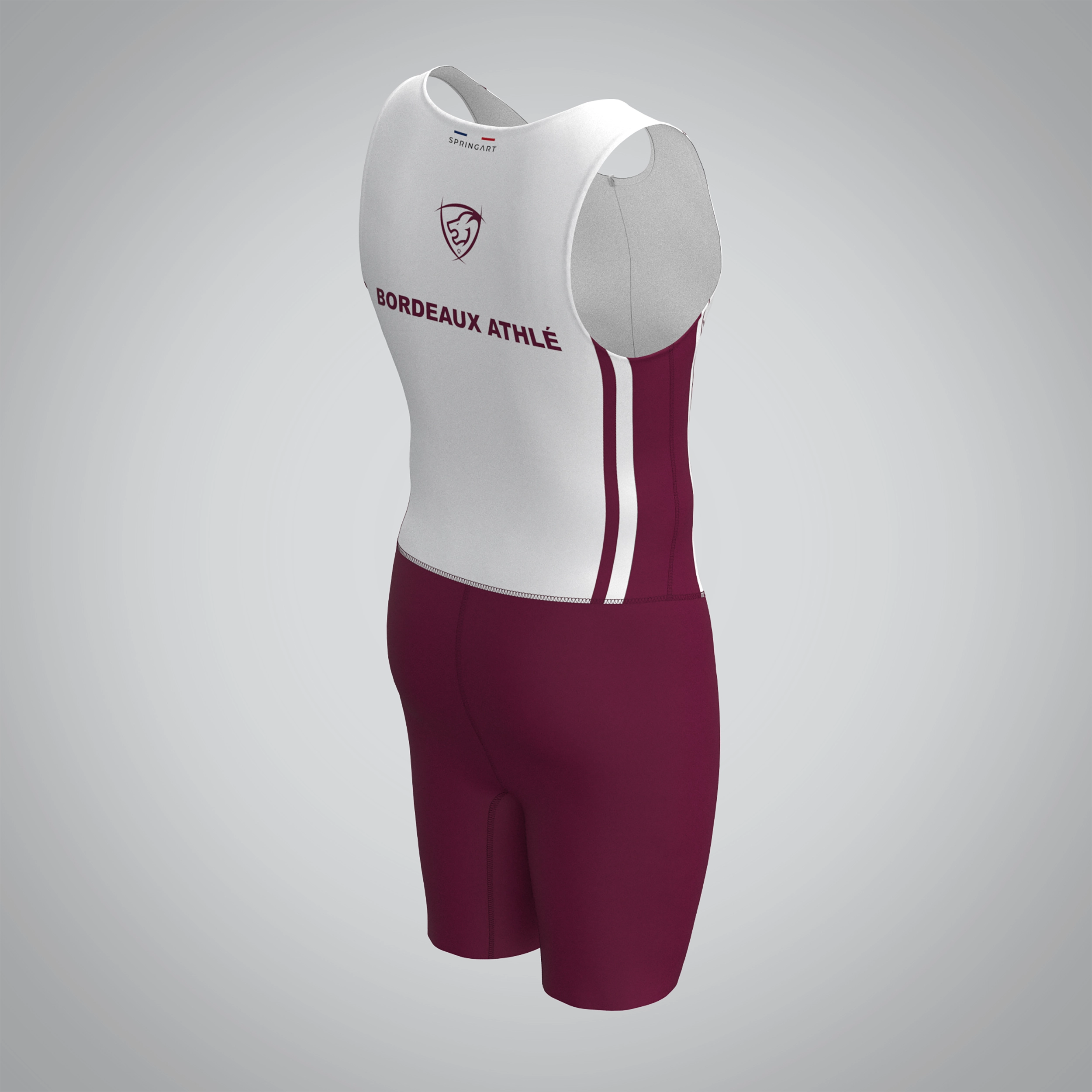 Combinaison Homme Sans Manches Bordeaux Athlétisme