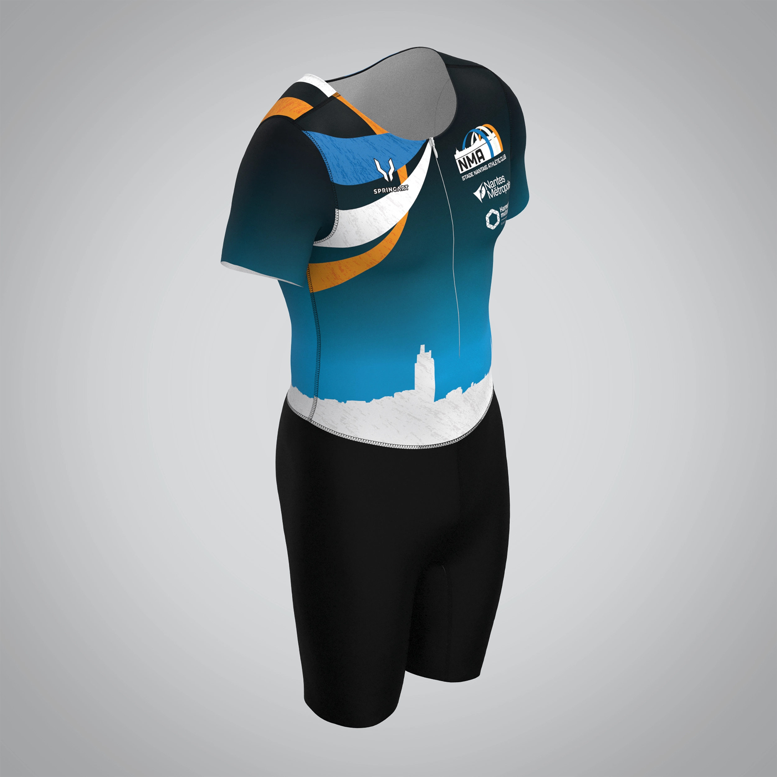 Combinaison Homme Manches Courtes Nantes Métropole Athlétisme