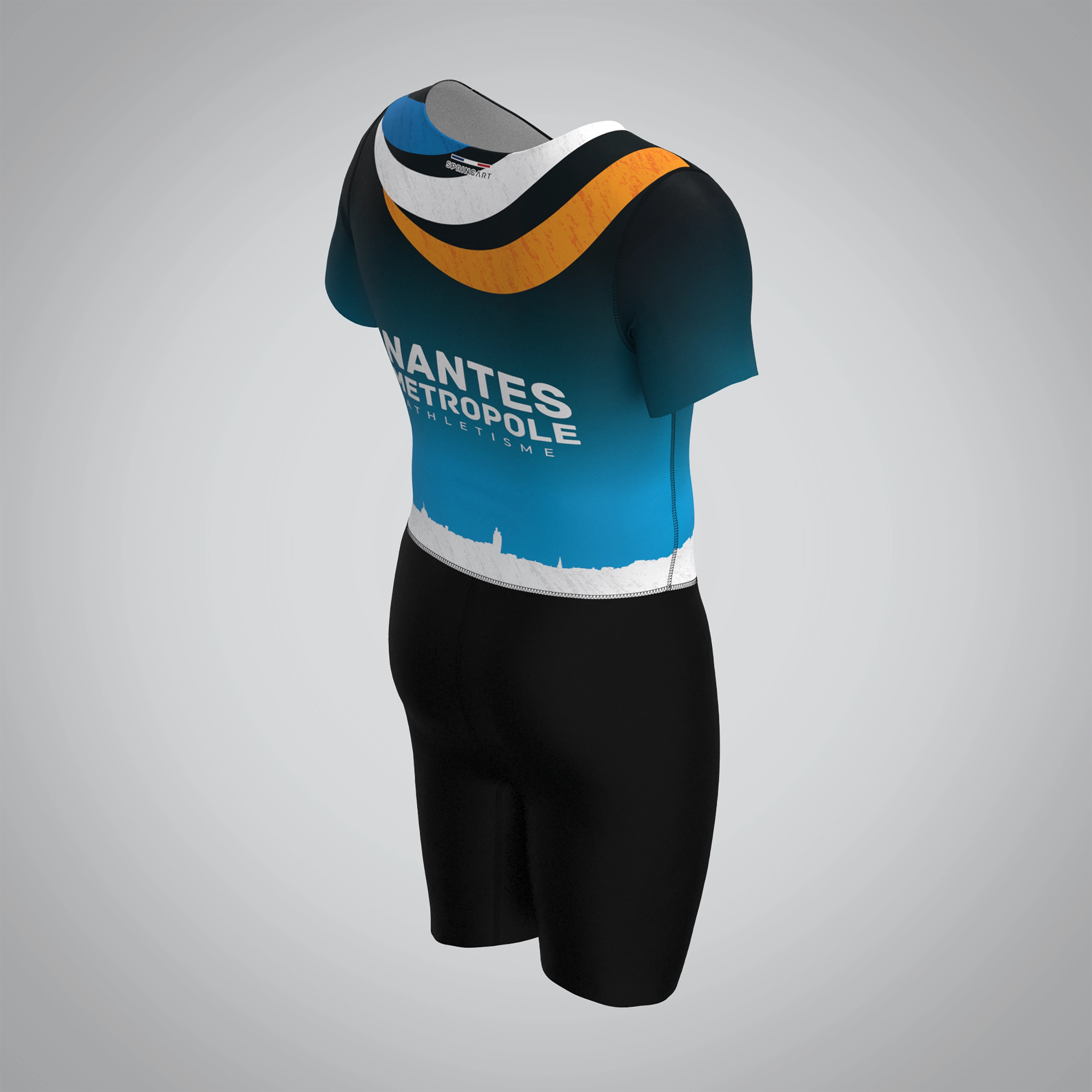 Combinaison Homme Manches Courtes Nantes Métropole Athlétisme