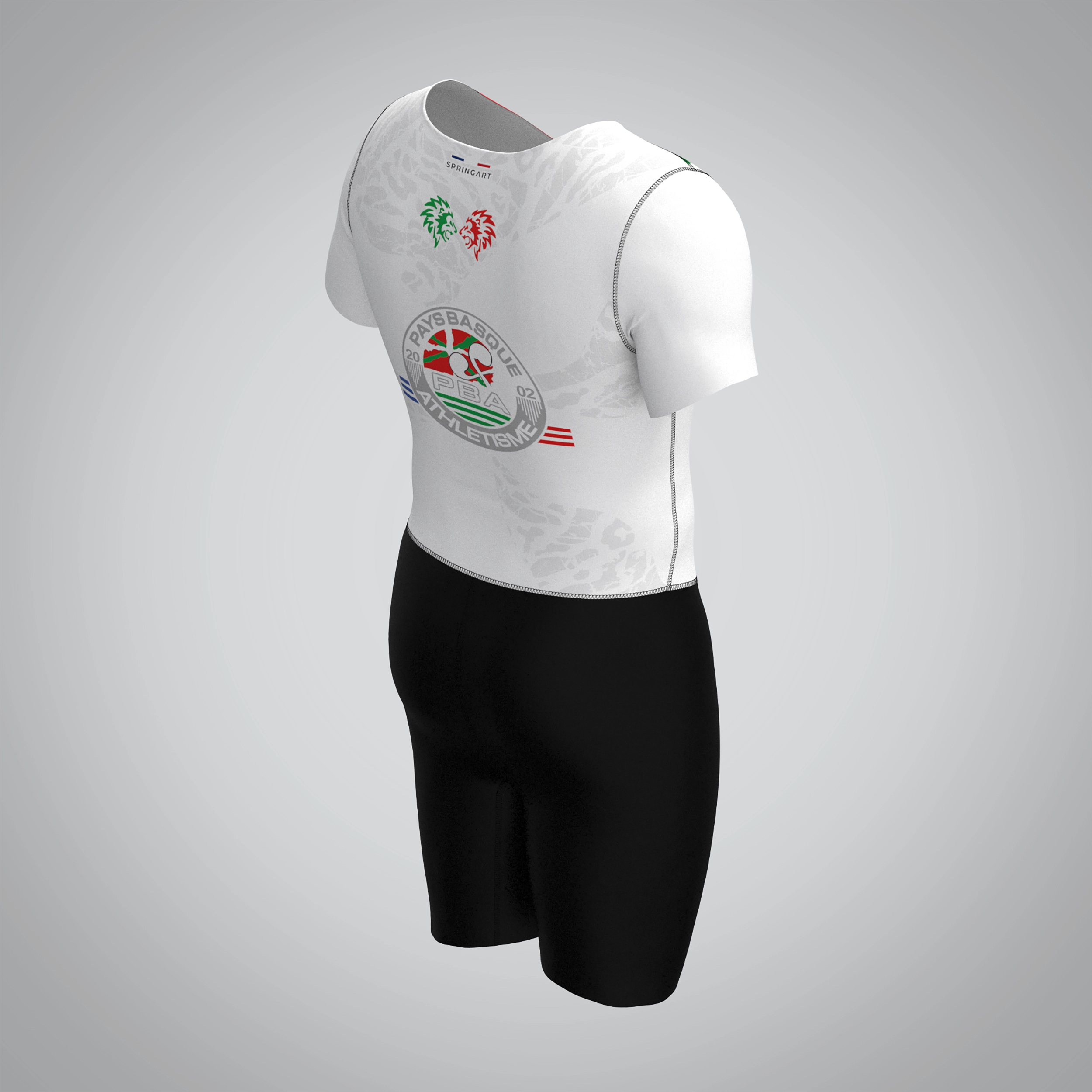 Combinaison Homme Manches Courtes Pays Basque athlétisme