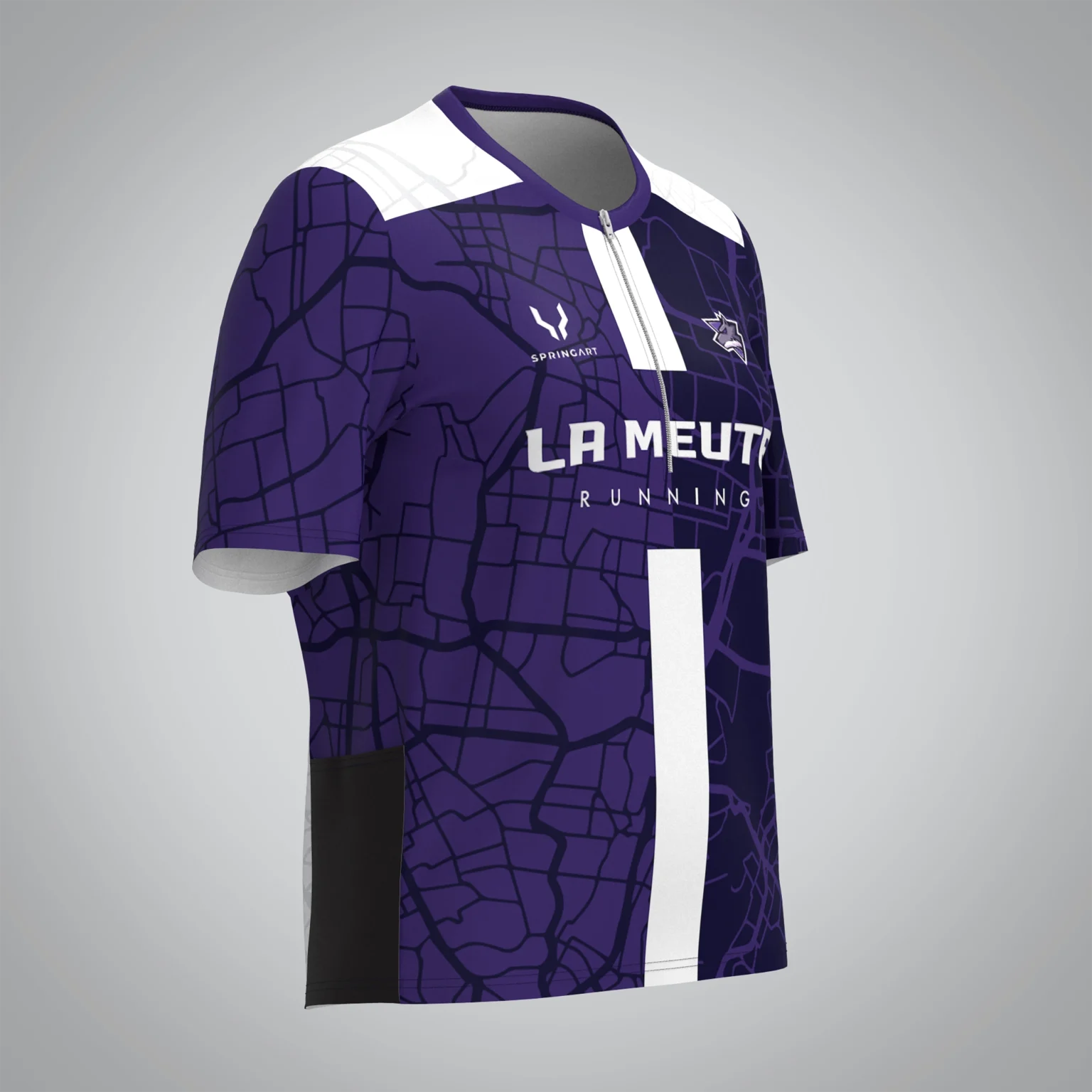 T-shirt Trail zip Femme V2.1 La Meute Running