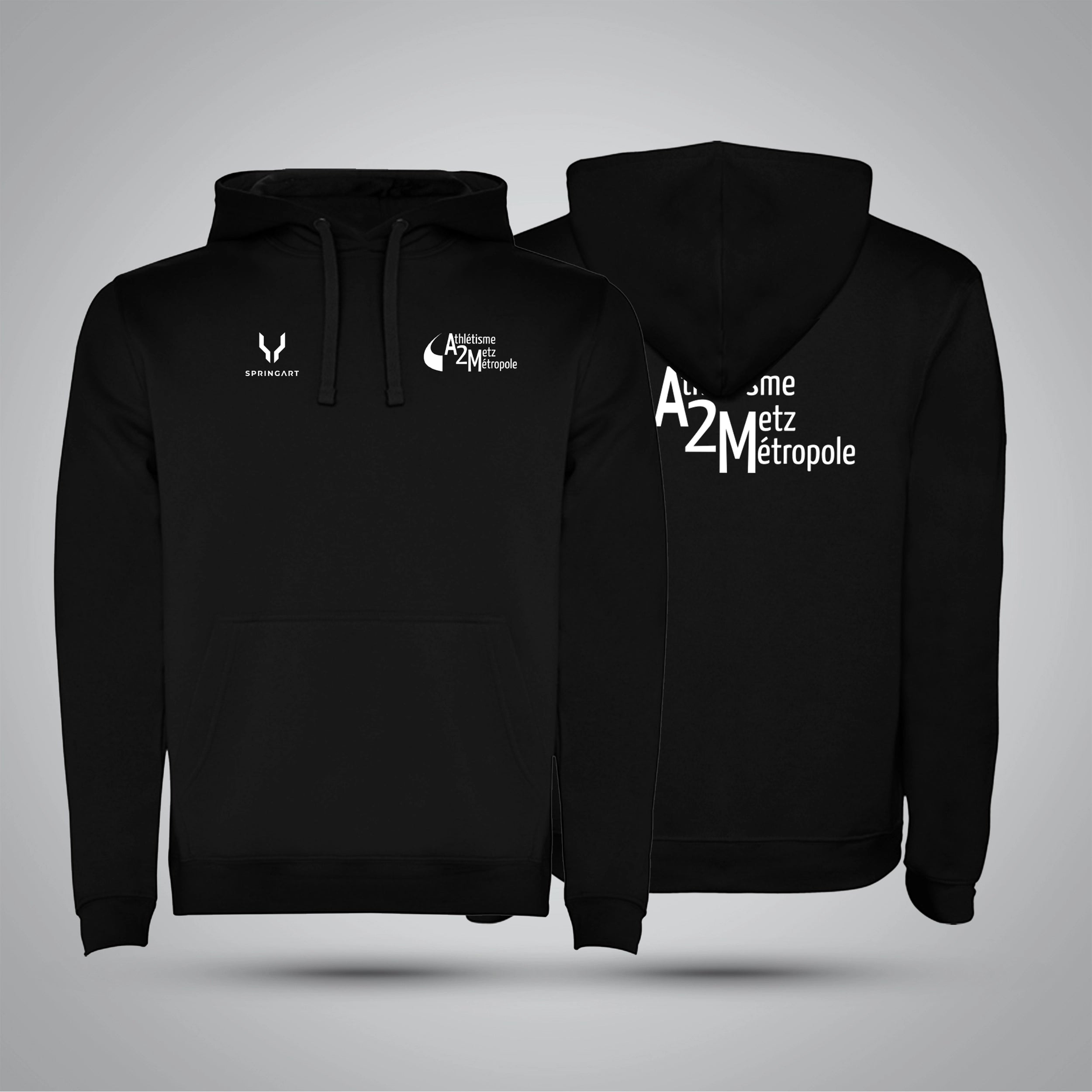 Sweatshirt avec capuche doublée Athlétisme Metz Métropole