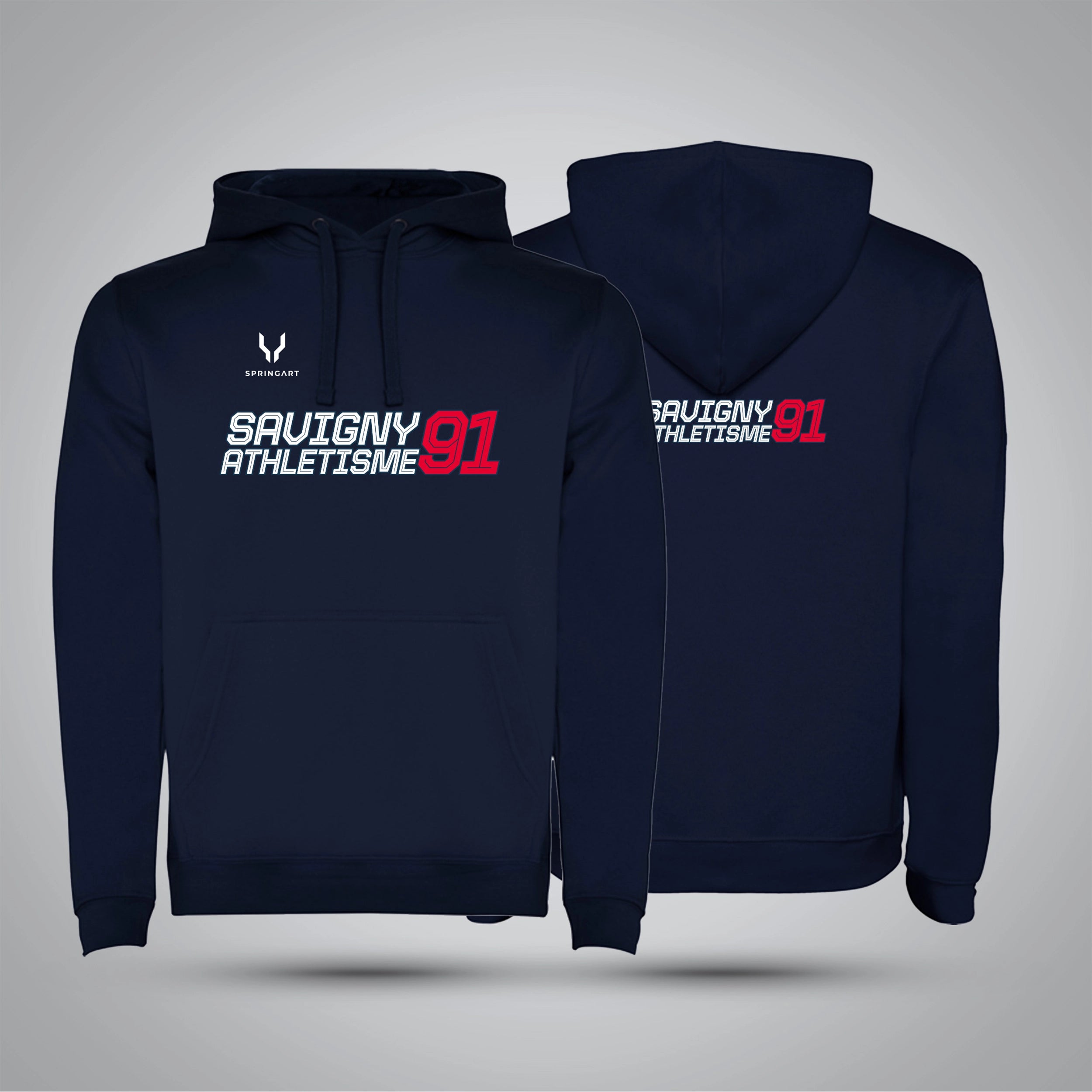 Sweatshirt avec capuche doublée Savigny Athlétisme 91