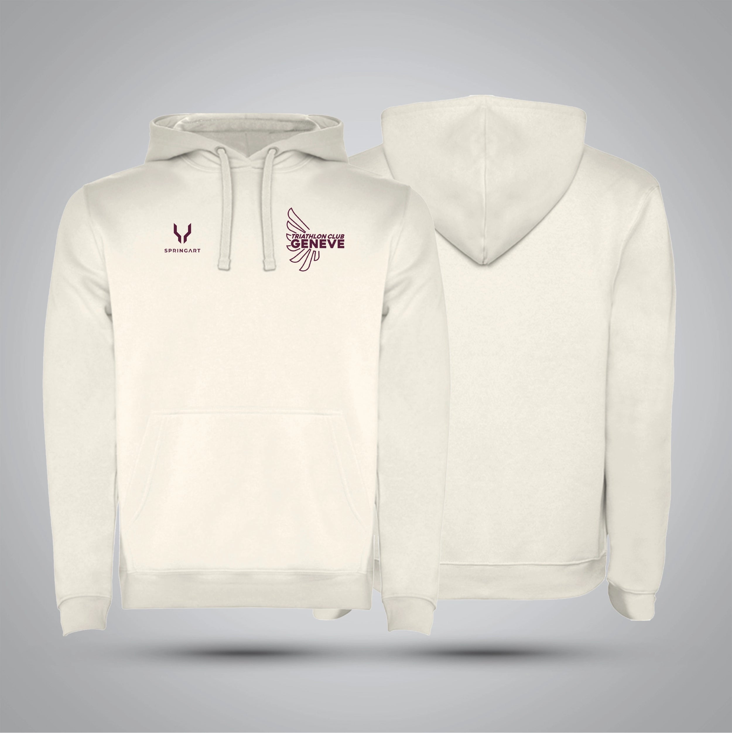 Sweatshirt avec capuche doublée Triathlon Club Genève