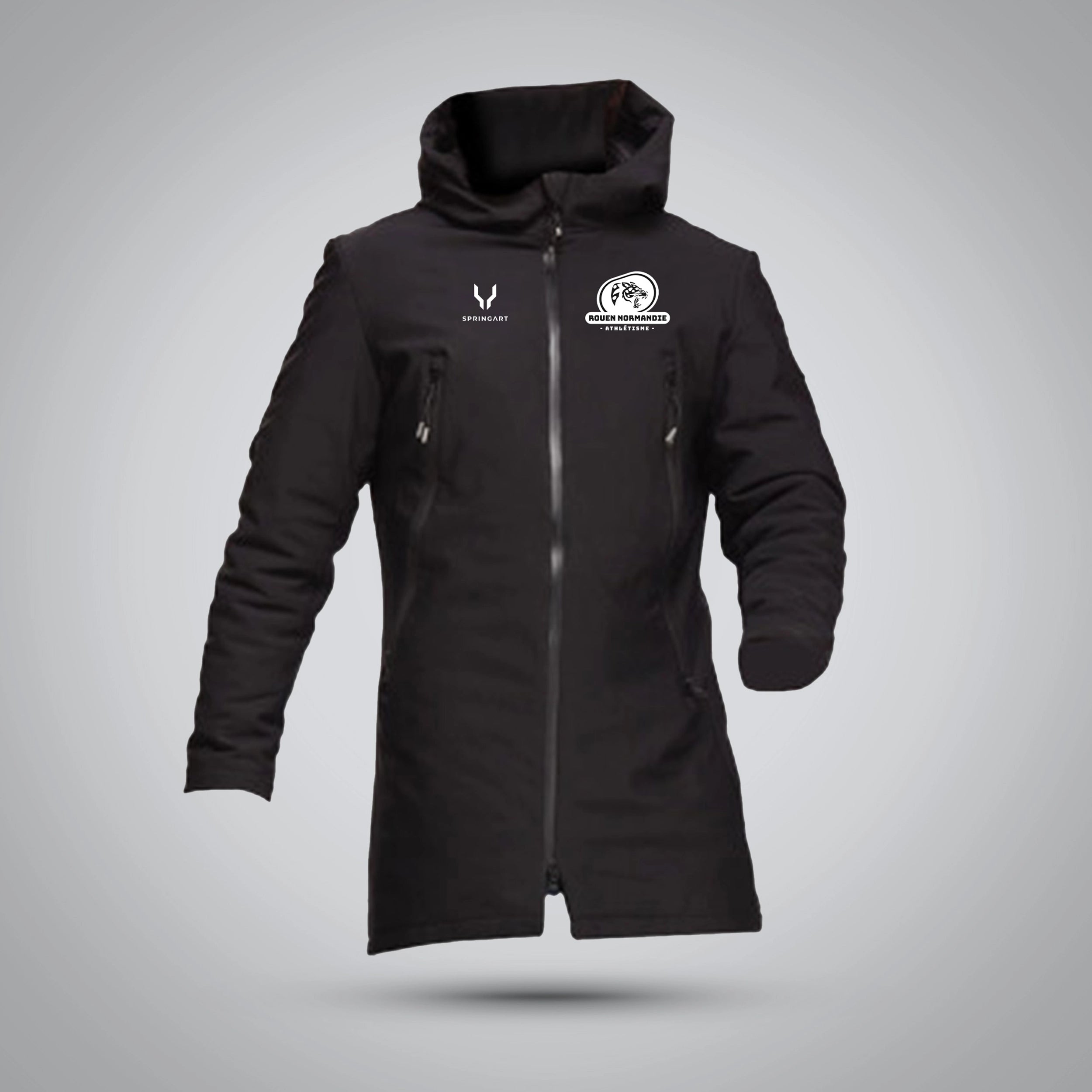Parka softshell avec doublure doudoune Rouen Normandie Athlétisme