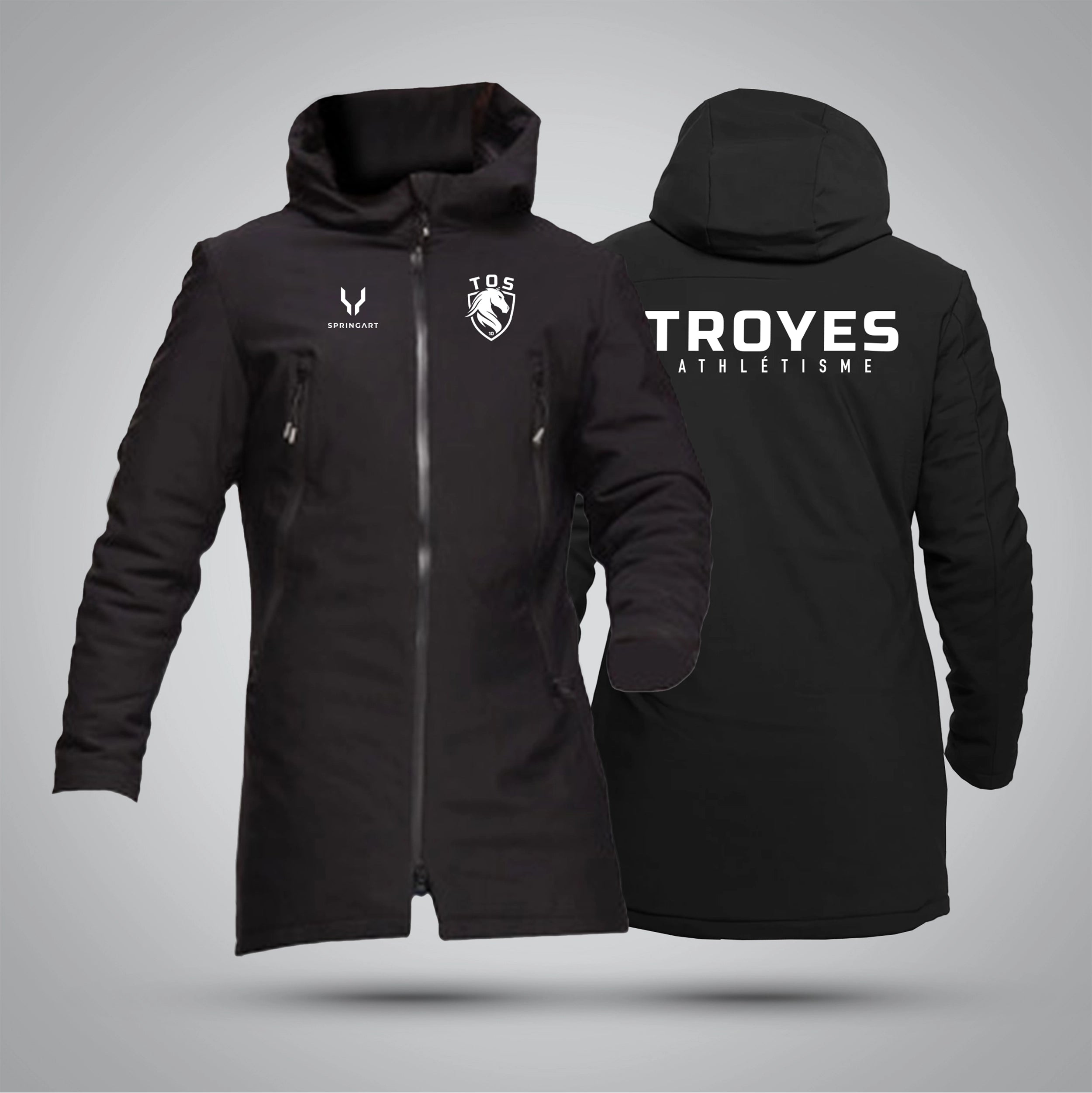 Parka softshell avec doublure doudoune TOS Athlétisme
