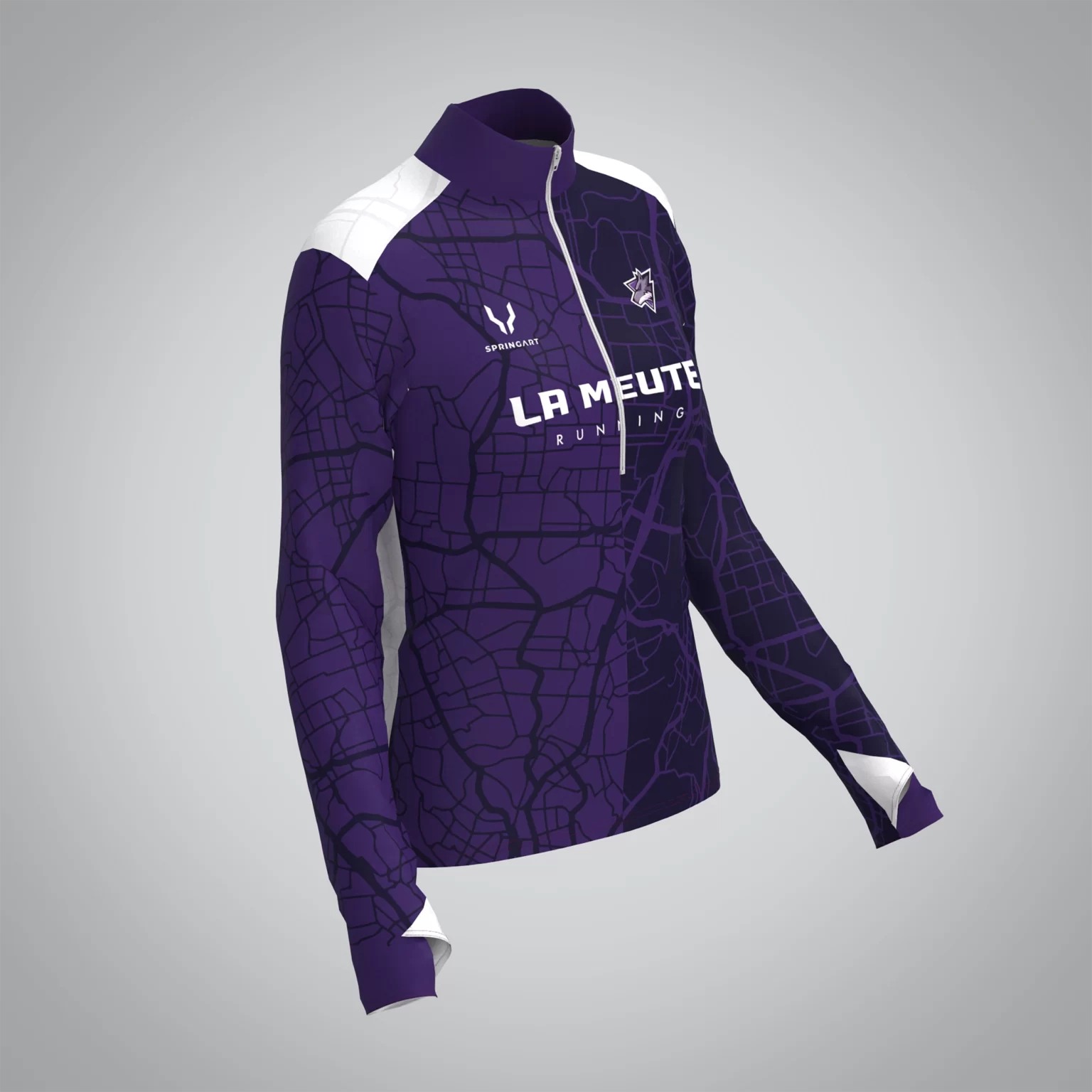 Quart Zip Femme La Meute Running
