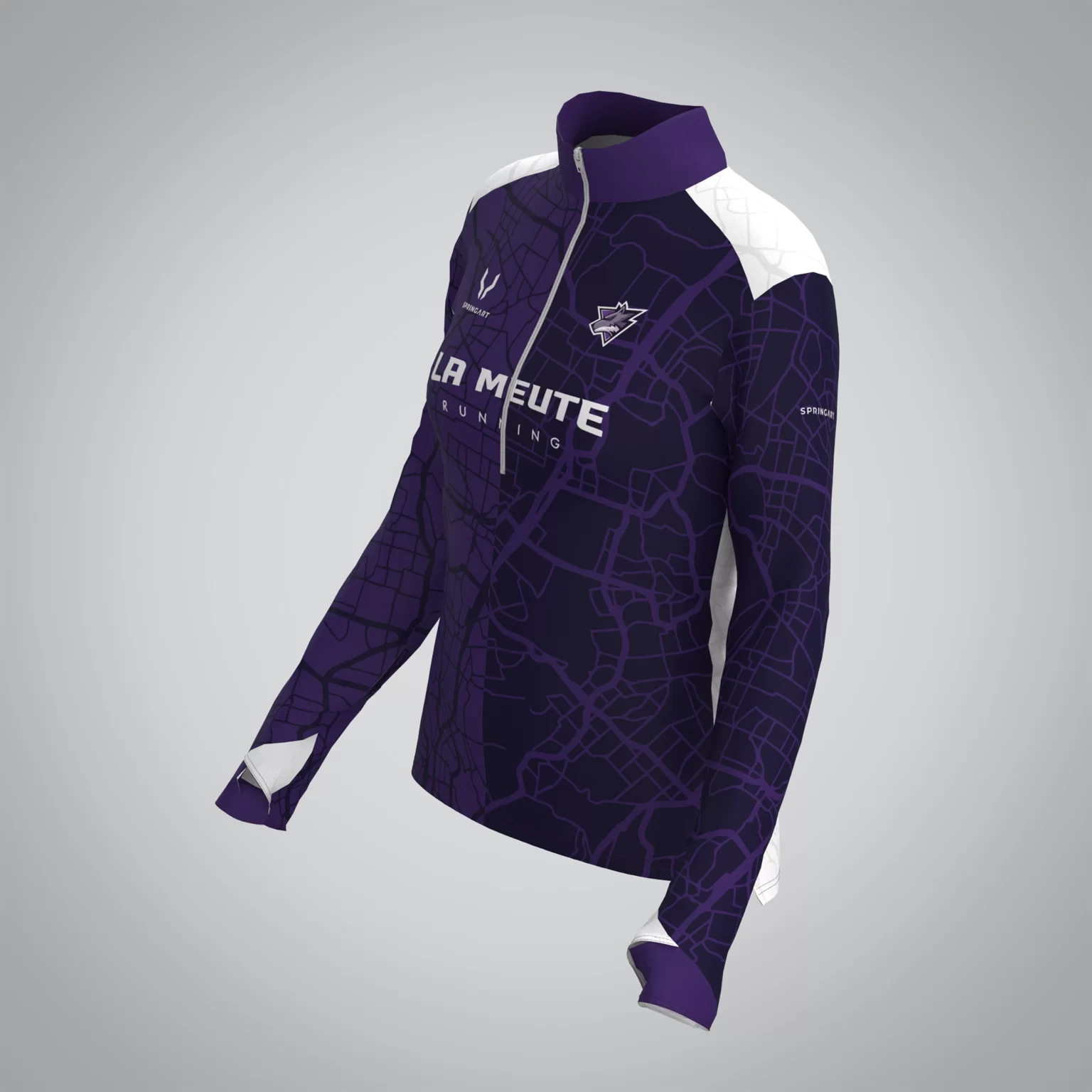 Quart Zip Femme La Meute Running