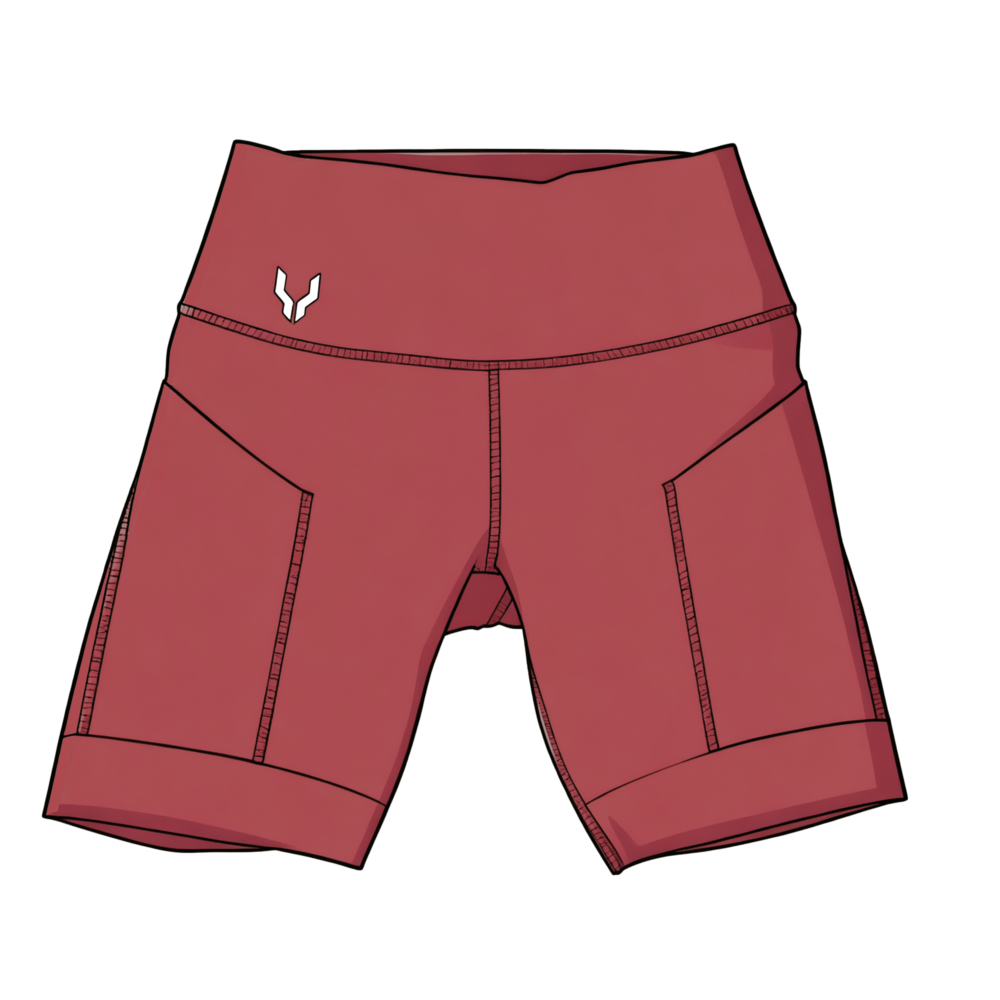 Cuissard à poches Femme Grenat NYC